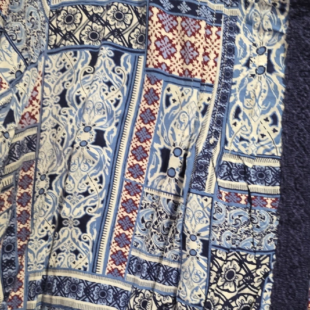 Cato Multicolor Patchwork Blouse - Picture 5 of 7